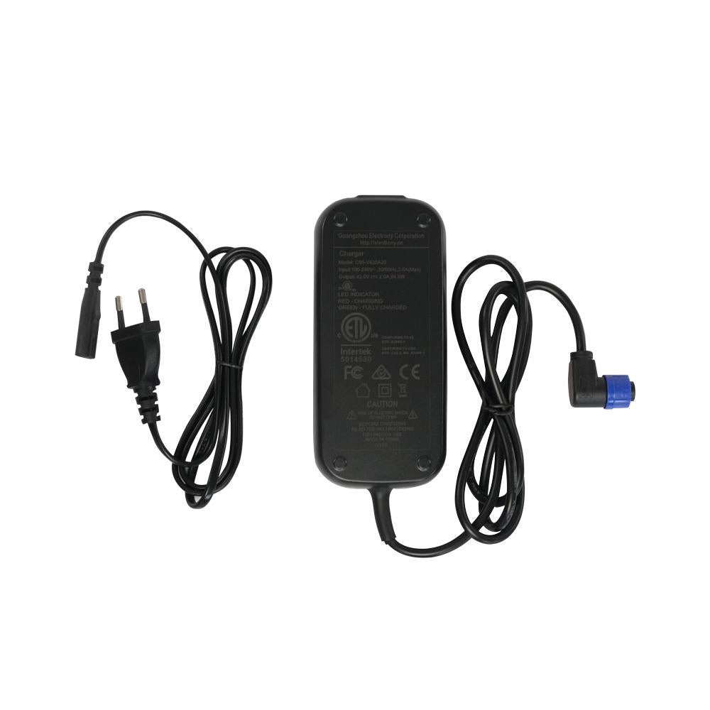 Chargeur vélo électrique 42v avec branchement spécifique IEC voir photo