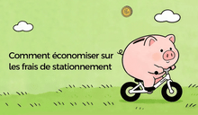 Animation d'une tirelire sur un vélo électrique Fiido.