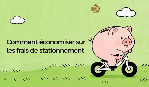 Animation d'une tirelire sur un vélo électrique Fiido.