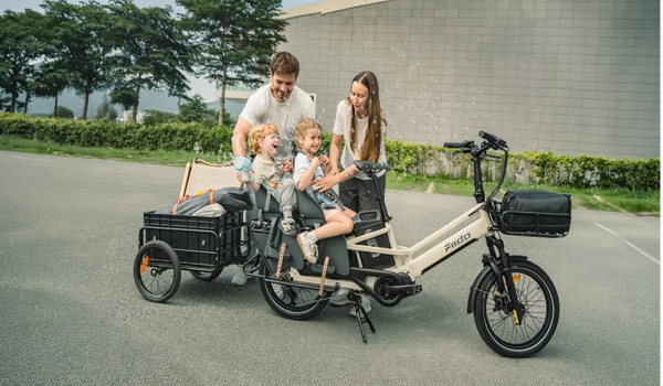 Fiido T3 Max, vélo cargo électrique pour les trajets en famille avec enfants et remorque arrière