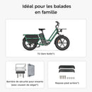 Fiido T2 Vélo électrique Longtail Fatbike Cargo
