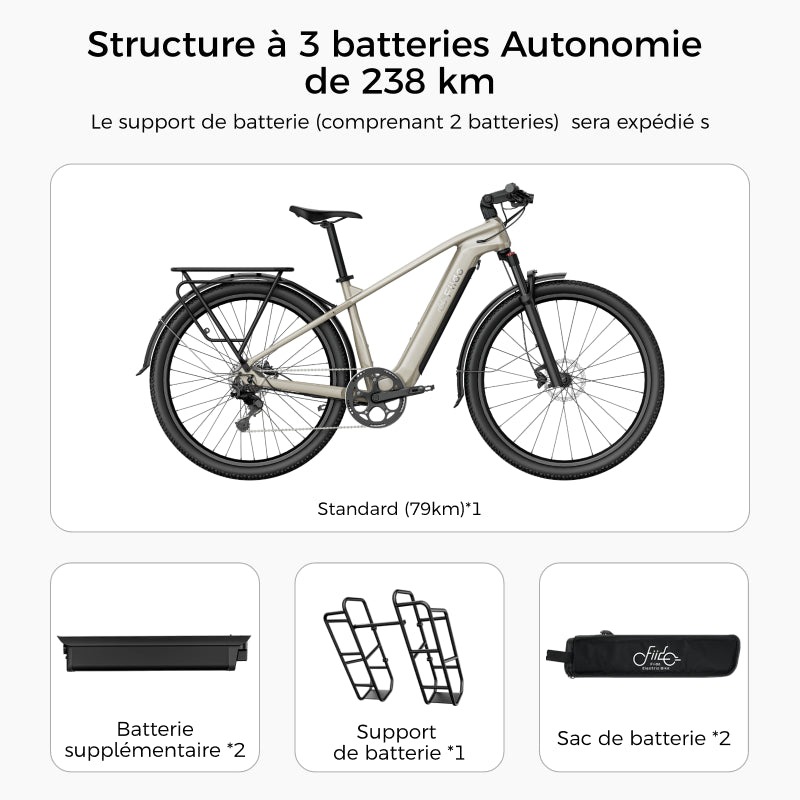 Fiido Nomads Vélo de randonnée électrique