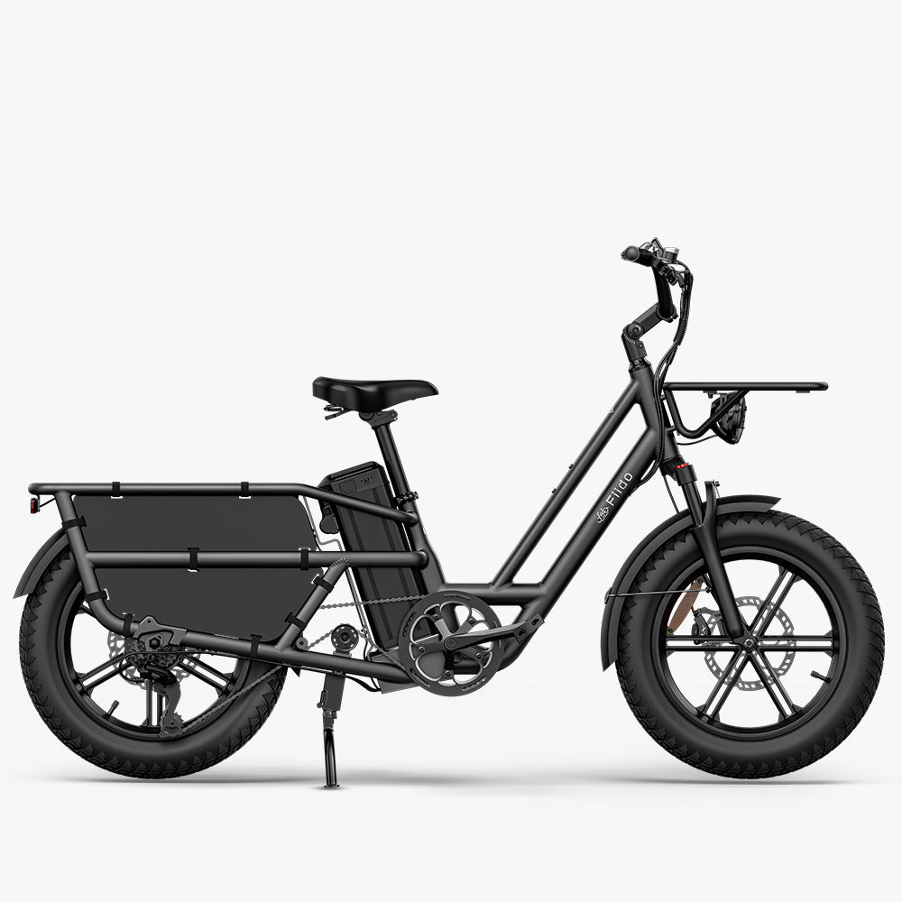 Fiido T2 Longtail Cargo E-Bike Noir
